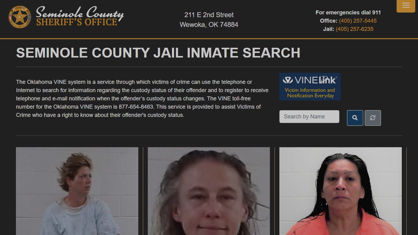 Inmate Search - Seminole County Sheriff's Office